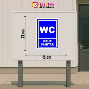 Indicator Semn de wc grup sanitar, Sticker autocolant - Img 2