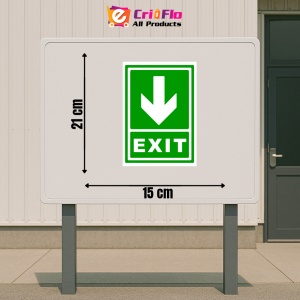 Indicator Semn exit spre directie in jos, Sticker autocolant - Img 2