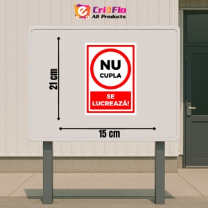 Indicator Semn nu cupla se lucreaza, Sticker autocolant - Img 2