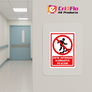 Indicator Semn pentru alergatul pe scari, Sticker autocolant - Img 5