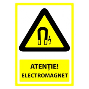 Indicator Semn pentru electromagnet, Sticker autocolant