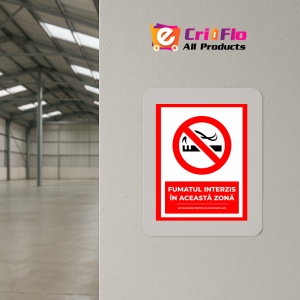 Indicator Semn pentru fumatul interzis in aceasta zona, Sticker autocolant - Img 4