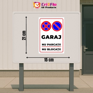 Indicator Semn pentru garaj parcarea interzisa nu blocati, Sticker autocolant - Img 2