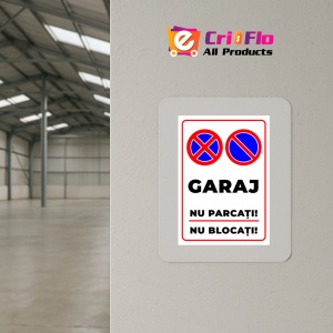 Indicator Semn pentru garaj parcarea interzisa nu blocati, Sticker autocolant - Img 4