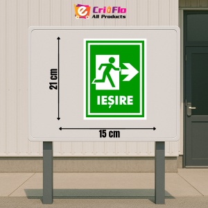 Indicator Semn pentru iesire cu directia dreapta, Sticker autocolant - Img 2