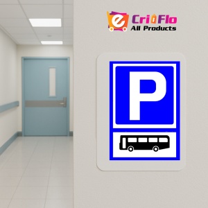 Indicator Semn pentru parcare autobuz, Sticker autocolant - Img 5