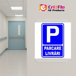 Indicator Semn pentru parcare livrari, Sticker autocolant - Img 5
