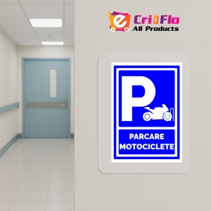 Indicator Semn pentru parcare motociclete, Sticker autocolant - Img 5