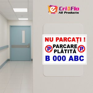 Indicator Semn pentru parcare nu parcati parcarea platita, Sticker autocolant - Img 5