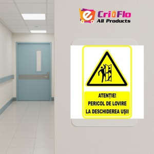 Indicator Semn pentru pericol de lovire la deschiderea usii, Sticker autocolant - Img 5