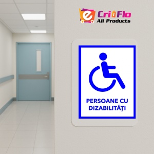 Indicator Semn pentru persoana cu dizabilitate, Sticker autocolant - Img 5