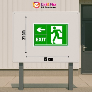 Indicator Semn pentru prim ajutor exit stanga, Sticker autocolant - Img 2