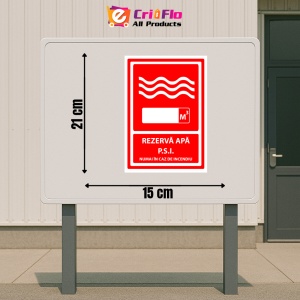 Indicator Semn pentru rezervor de apa, Sticker autocolant - Img 2