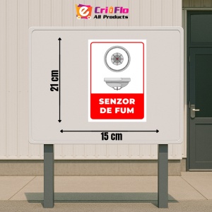 Indicator Semn pentru senzor de fum, Sticker autocolant - Img 2