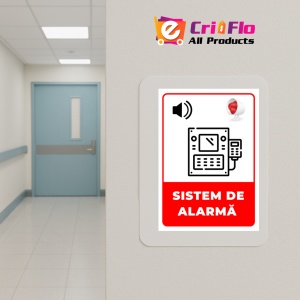 Indicator Semn pentru sistem de alarma, Sticker autocolant - Img 5