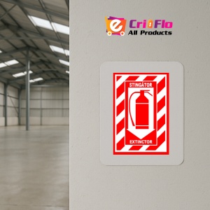 Indicator Semn pentru stingator extinctor, Sticker autocolant - Img 4