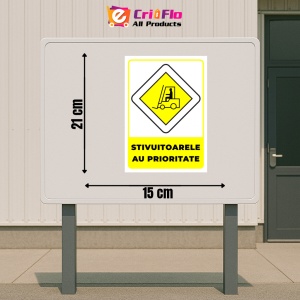 Indicator Semn pentru stivuitoarele cu prioritate, Sticker autocolant - Img 2