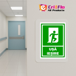 Indicator Semn pentru usi de iesire, Sticker autocolant - Img 5