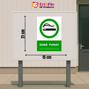 Indicator Semn pentru zona fumat folositi aceasta zona daca doriti sa fumati, Sticker autocolant - Img 2