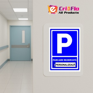 Indicator Semn personalizat parcare rezervata, Sticker autocolant - Img 5