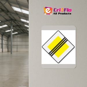 Indicator Semn rutier sfarsit de prioritate, Sticker autocolant - Img 4