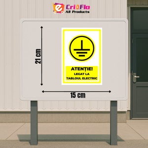 Indicator Semn tablou sub tensiune, Sticker autocolant - Img 2