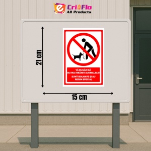 Indicator Semn va rugam nu mai hraniti animalele, Sticker autocolant - Img 2