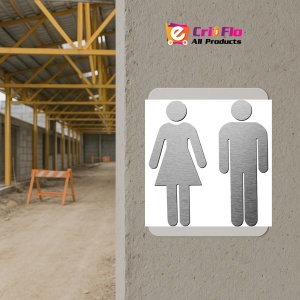 Indicator Set Toilet Signs Women Men, Sticker autocolant - Img 5