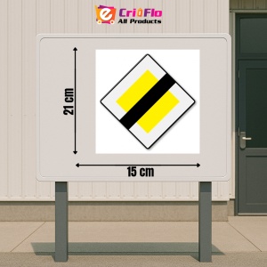 Indicator Sfarsitul drumului cu prioritate, Sticker autocolant - Img 2
