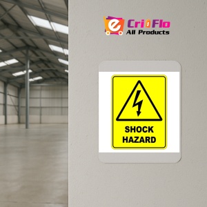 Indicator Shock Hazard Warning Safety Sign, Sticker autocolant - Img 4