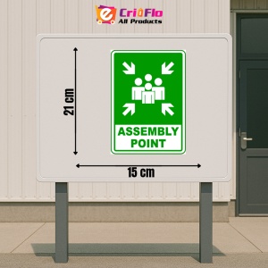 Indicator Sign assembly point, Sticker autocolant - Img 2