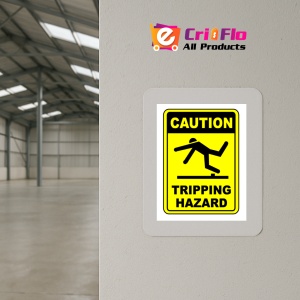 Indicator Sign caution tripping hazard, Sticker autocolant - Img 4