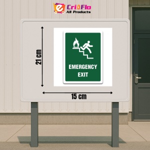 Indicator SIGN EMERGENCY EXIT STAIRWAY RIGHT, Sticker autocolant - Img 2