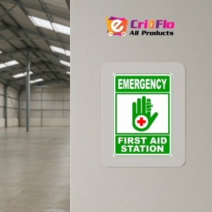 Indicator Sign emergency first aid station, Sticker autocolant - Img 4