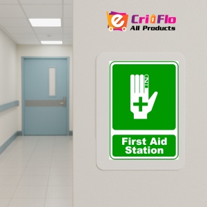 Indicator Sign first aid station, Sticker autocolant - Img 4