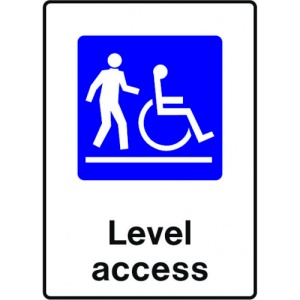 Indicator Sign level access, Sticker autocolant