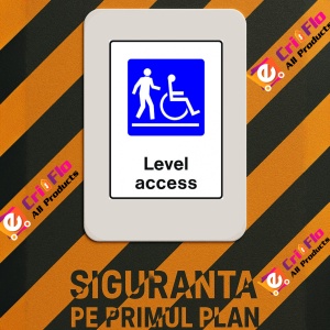 Indicator Sign level access, Sticker autocolant - Img 3