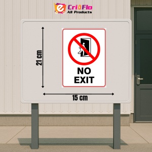 Indicator Sign no exit, Sticker autocolant - Img 2