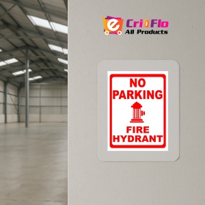 Indicator Sign no parking fire hydrant, Sticker autocolant - Img 4