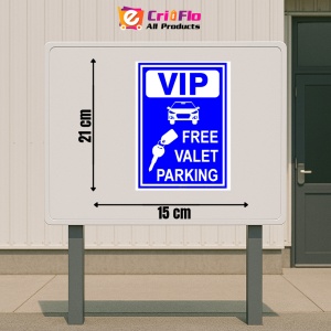 Indicator Sign vip free valet parking, Sticker autocolant - Img 2