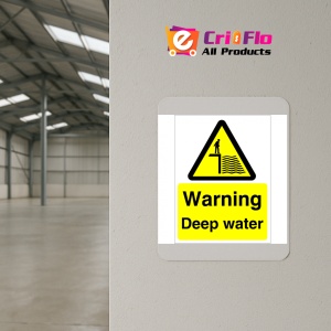 Indicator Sign warning deep water, Sticker autocolant - Img 4
