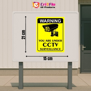 Indicator Sign warning you are under cctv surveillance, Sticker autocolant - Img 2