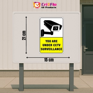 Indicator Sign you are under cctv surveillance, Sticker autocolant - Img 2