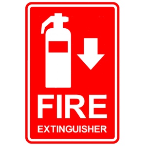 Indicator Signs fire extinguisher, Sticker autocolant