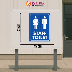 Indicator Staff toilet signs, Sticker autocolant - Img 2