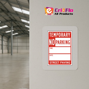 Indicator Temporary No Parking Street Paving Sign, Sticker autocolant - Img 4