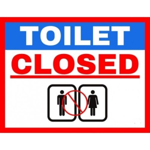 Indicator Toilet closet, Sticker autocolant