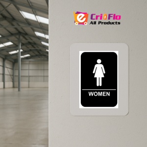 Indicator Toilets women sign, Sticker autocolant - Img 4