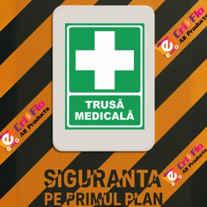 Indicator Trusa medicala, Sticker autocolant - Img 3