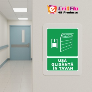 Indicator Usa glisanta in tavan, Sticker autocolant - Img 5